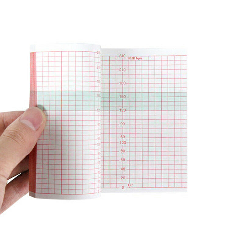 5pcs Recording folded print paper paper 112mm (W)*100m (L) for Doppler monitor