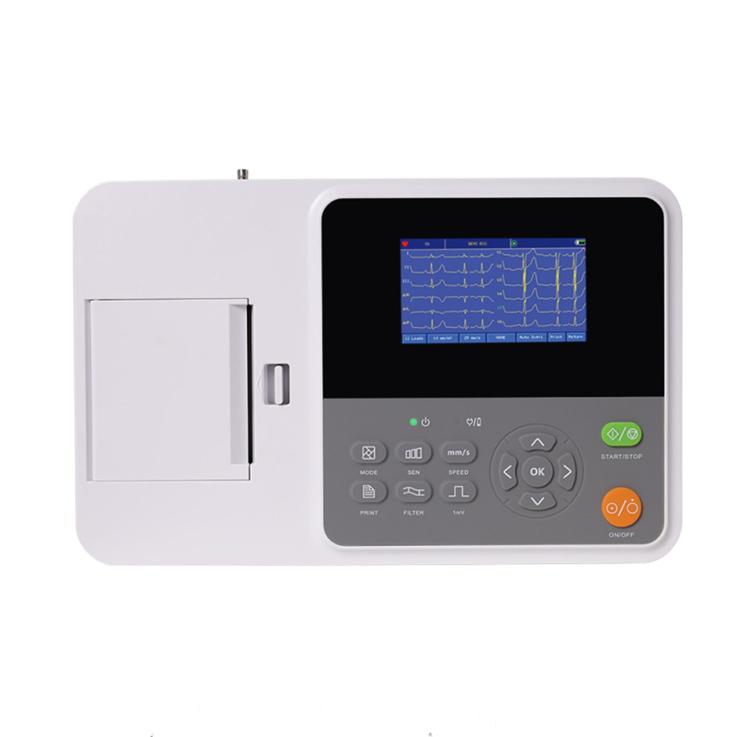 SR081 Digital 3 Channel 12 Lead Electrocardiograph ECG machine EKG,Software
