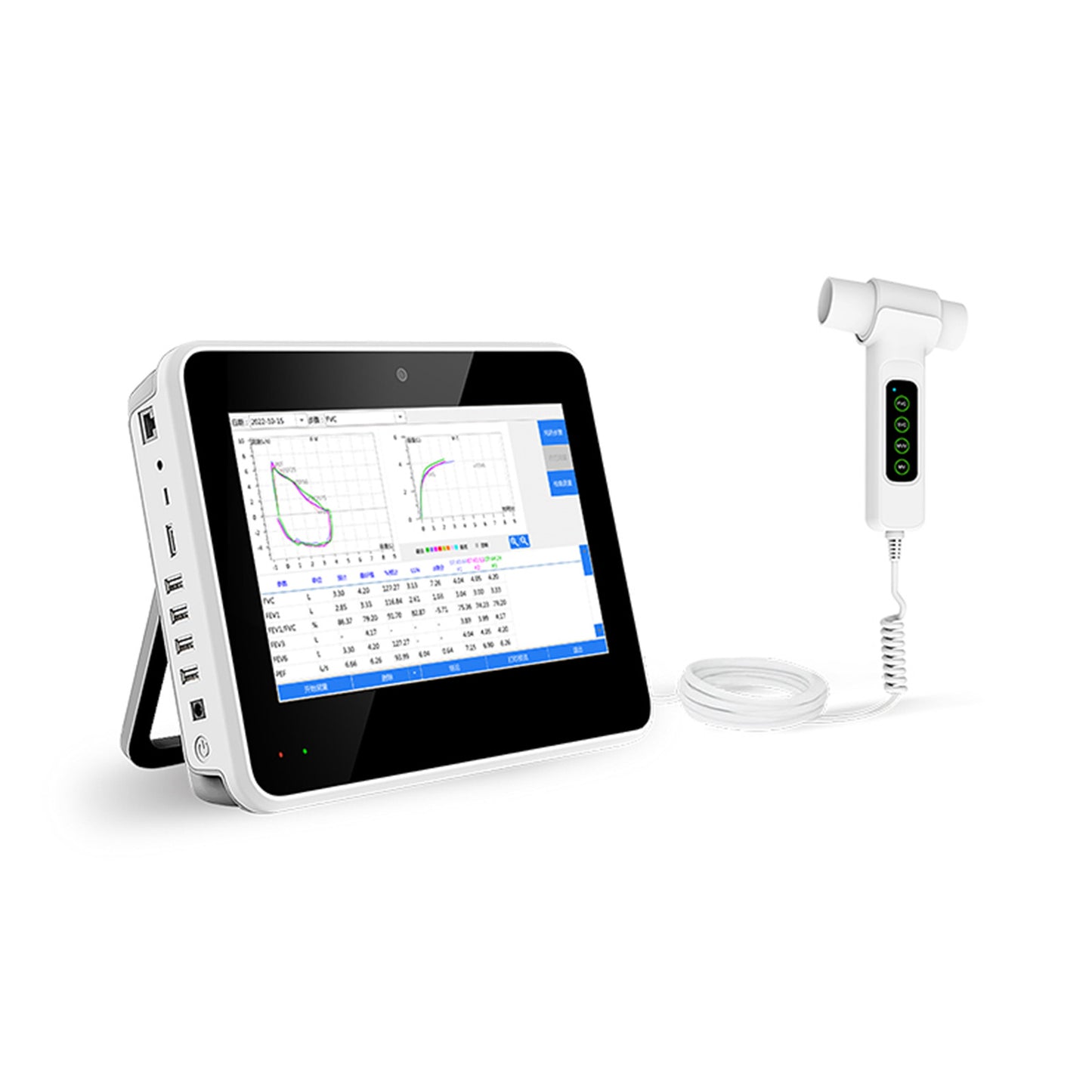 SR009 spirometer intelli-spiro lung Pulmonary fuction rechargable