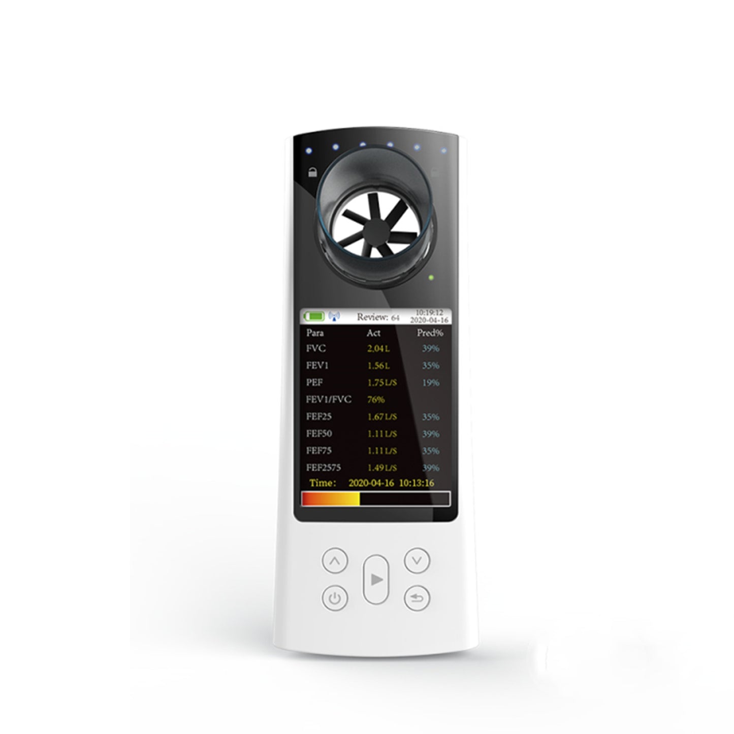 SR011 Color Display Spirometer with free PC Software and APP rechargeable bluetooth