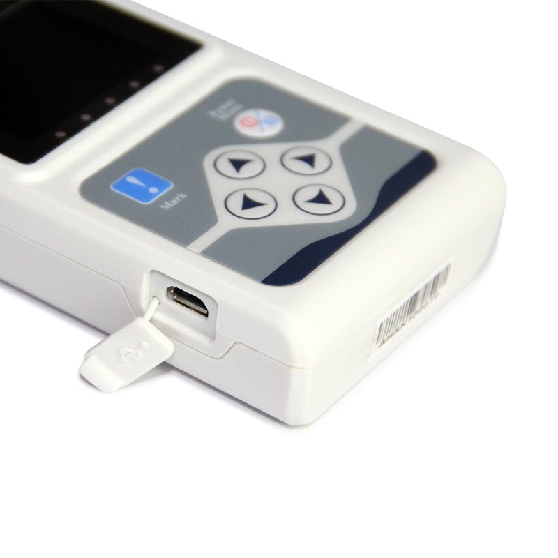 24-hour Dynamic ECG Recorder, 3-Channel ECG Machine, 12-Lead ECG with Free Software