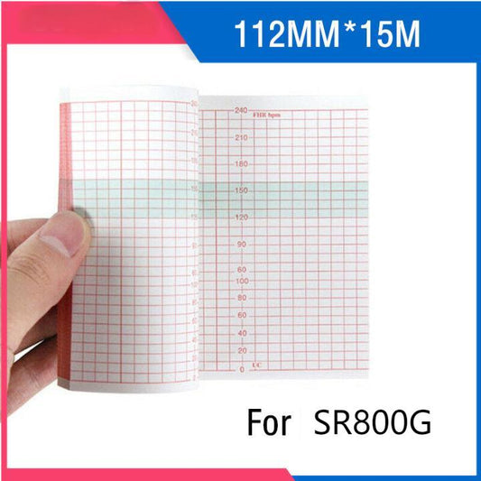 5pcs Recording folded print paper paper 112mm (W)*100m (L) for Doppler monitor