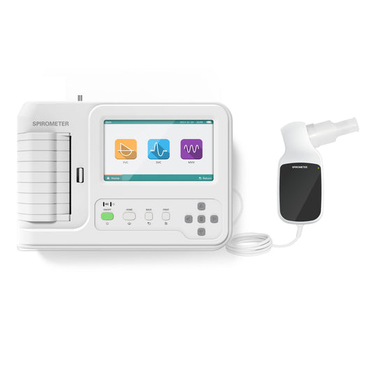 SR008 Portable lung function testing device Spirometer/Spirometry color LCD display